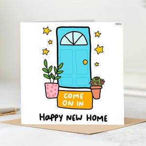 HAPPY NEW HOME card, Housewarming card, Moving House card, Moving card, Personalised Home card, New Home Card