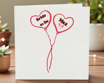Tarjeta de despedida de soltera personalizada, tarjeta vaquera para despedida de soltera, Feliz despedida de soltera, tarjeta para la futura novia, Equipo de la novia, Despedida de soltera, Regalo para despedida de soltera