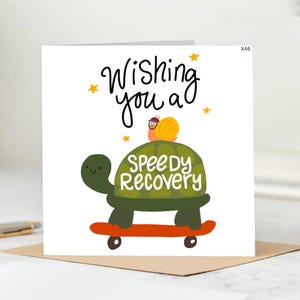 speedy recovery Card- Funny Get Well Soon Card,Recovery Card - Friendship Card - Funny Get Well Card  - Funny Card -personalised card