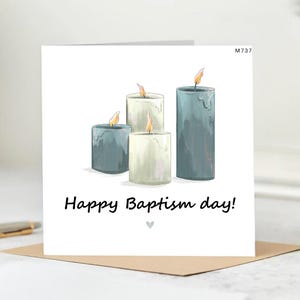 Happy Baptism Day  Card-personalised Baptism card-Blessings On Baptism, custom Baptism Card