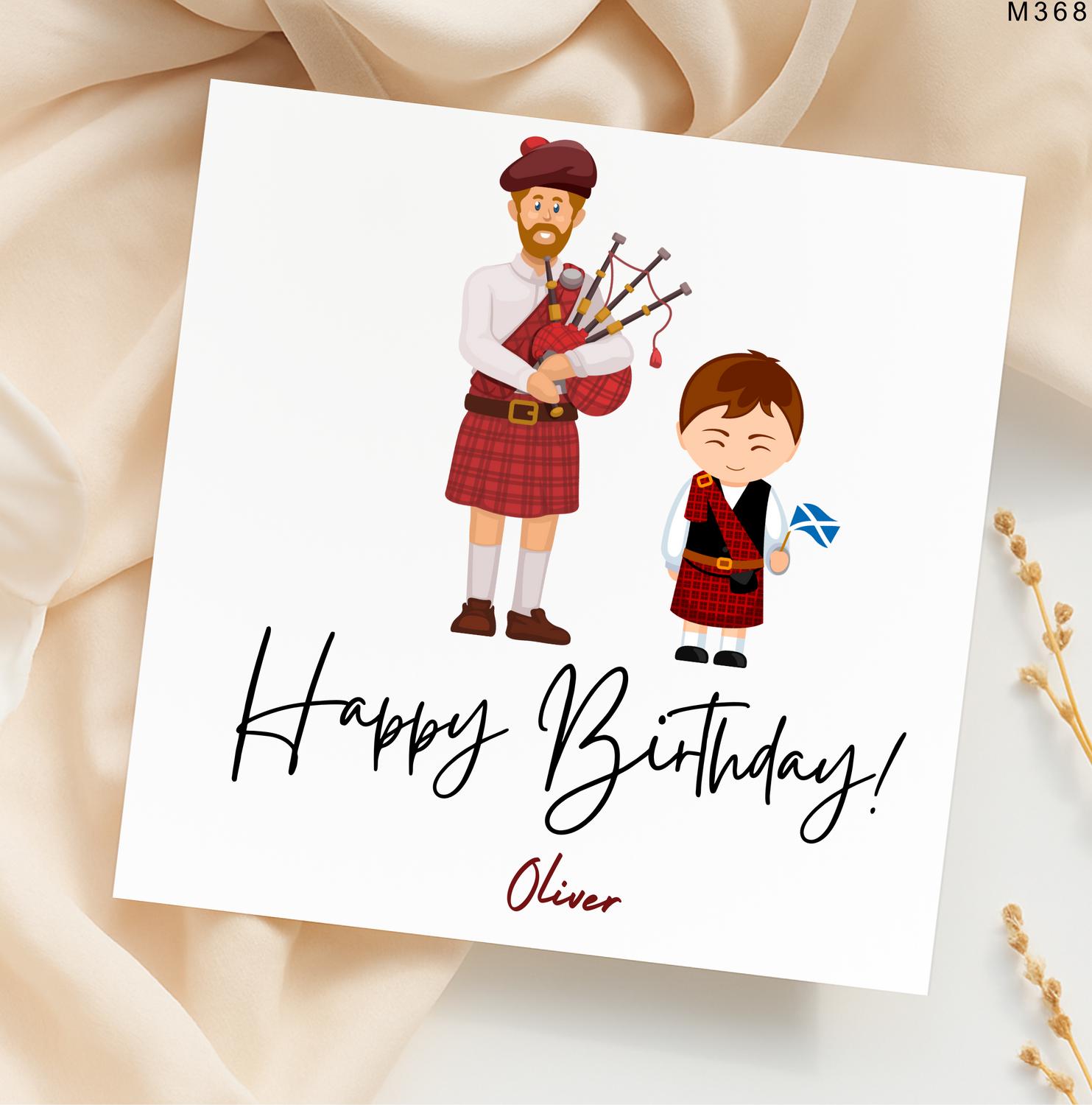 Dae A Wee Jig Scottish Birthday Card