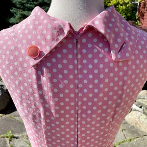 Vintage Suzy Perette Pink & White Polka Dot Sweet Summer Party Dress image 6