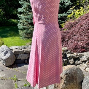 Vintage Suzy Perette Pink & White Polka Dot Sweet Summer Party Dress image 5