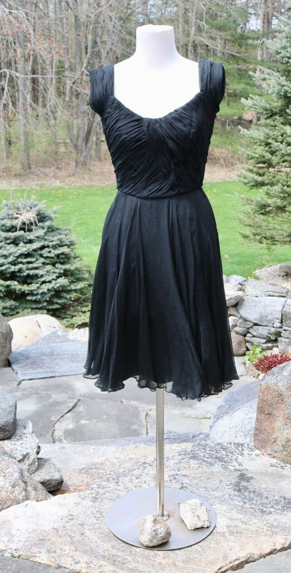 SALE Vintage Lee Claire NY Black Swingy Cocktail/E