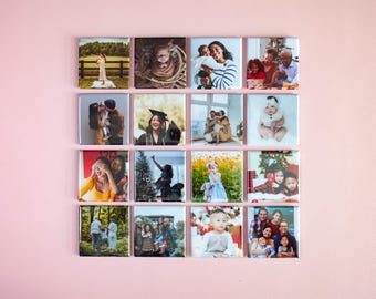 Custom 2x2 Square Photo Magnets - Set of 16