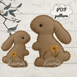 Felt Bunny Easy. PDF pattern . Create a cute, simple felt toy using basic sewing techniques. Perfect for beginners!FeltCraft  DIY Handmade