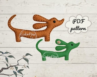 Felt Dog Easy. PDF pattern . Create a cute, simple felt toy using basic sewing techniques. Perfect for beginners!FeltCraft  DIY Handmade