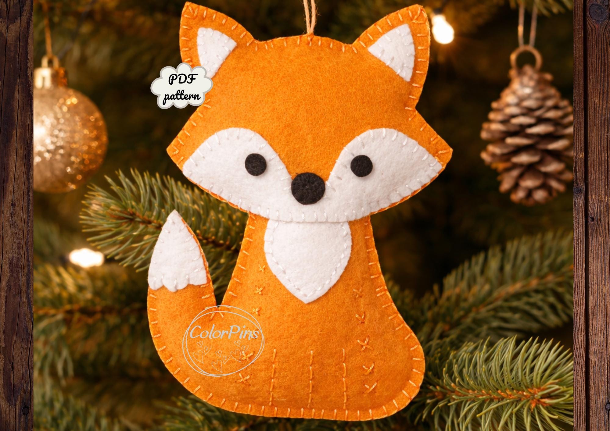 Felt Fox Easy. PDF Pattern. Create a Cute,simple Felt Toy Using Basic ...