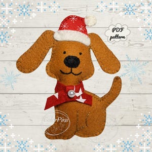 Felt Dog Easy.PDF pattern. Create a cute,simple felt toy using basic sewing techniques. Perfect for beginners!FeltCraft  DIY Handmade