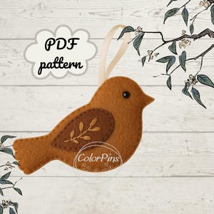Felt Bird Easy. PDF pattern . Create a cute, simple felt toy using basic sewing techniques. Perfect for beginners!FeltCraft  DIY Handmade