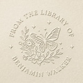 Personalized Book Embosser/Custom Book Stamp/Ex Libris/Book Lover Gift