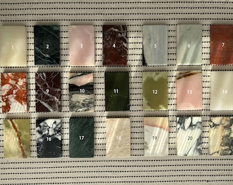 Natural Marble Onyx Stone sample for designer : DIY Accessory Tray Plinth 16*10cm