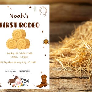 Country birthday invitation