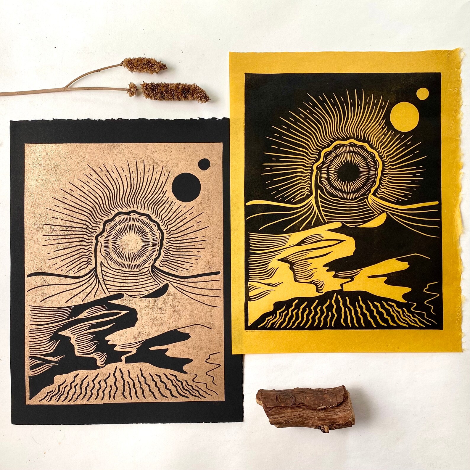 Wormsign Dune Sandworm Block Print Frank Herbert Linocut - Etsy