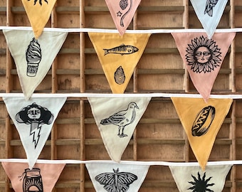 オノレ・ド・バルザック作のリノカット版画。手作り。手刷りの