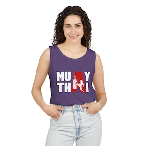 Muay Thai Tank Top - Unisex Martial Arts Gym Workout Tee, Kickboxing Apparel, Sports Fan Gift, MMA shirt, Kickboxing gear