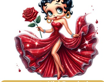 1 PNG Cute Cartoon Girl Love Valentine Clipart Images, Digital design PNG file for sublimation, High Resolution, Instant Digital PNG Downloa