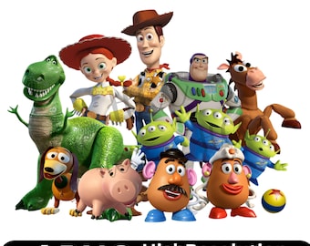 Cartoon Story Friends Png, Cute Cowboy and Space png, Funny Friendship png, Digital Download