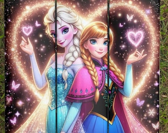 Envoltura de vaso princesa PNG, diseño de sublimación de vaso delgado de 20 oz, urdimbre de taza Winter Wonderland, envoltura de vaso princesa, descarga digital