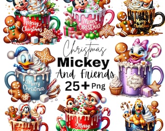 Paquete de imágenes PNG de Mouse Christmas, Mouse y sus amigos en Navidad (PNG), Mouse's Very Merry Christmas (PNG), Santa Claus (PNG), Christmas Cartoon Squad (PNG)