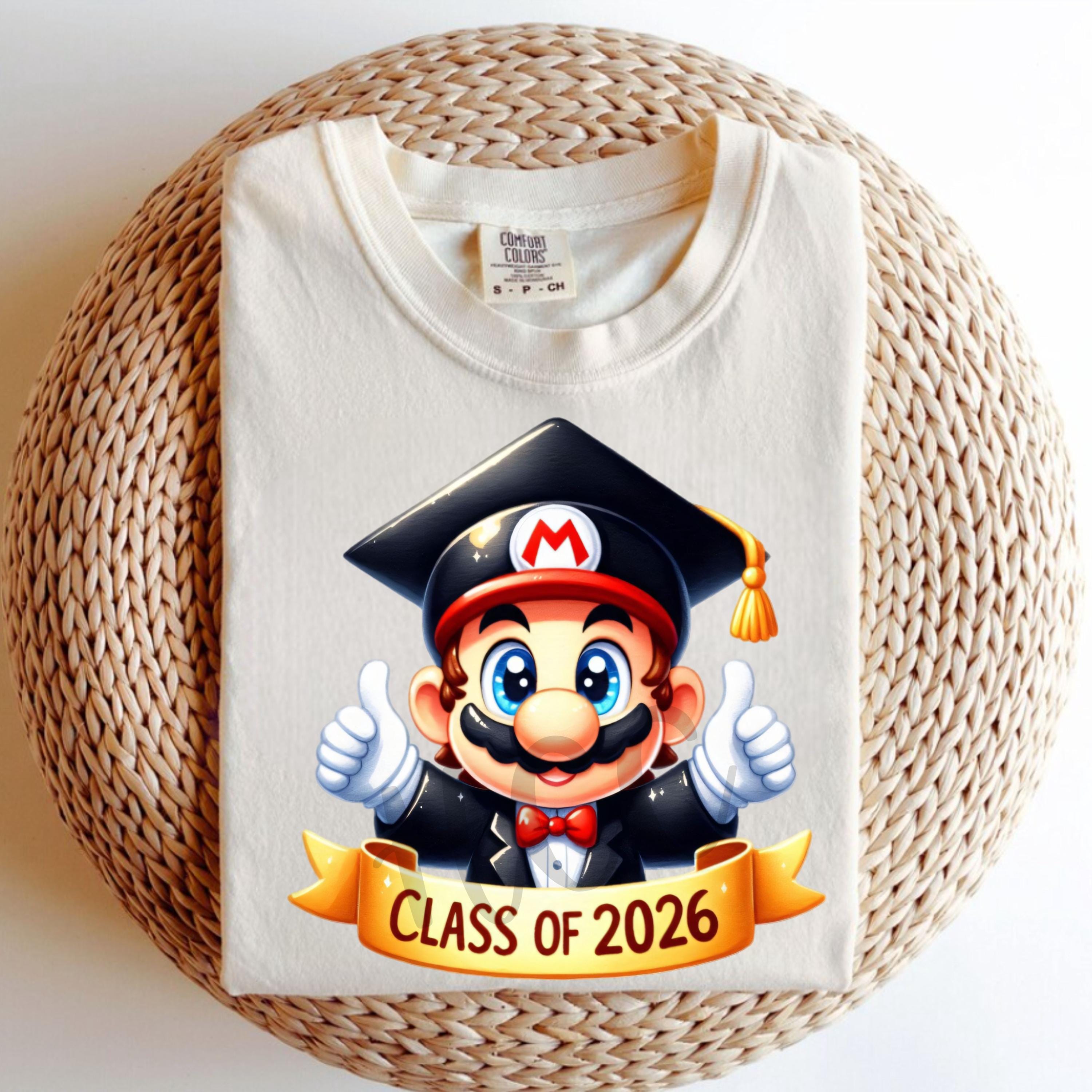 5 PNG Cute Super Mario Graduation, Clipart Images, Digital Design PNG ...
