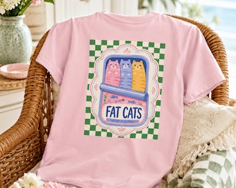 Fat Cat Graphic Tee & Sweatshirt | Funny Cat Mom Shirt Comfort Colors® | Cat Lover Gift