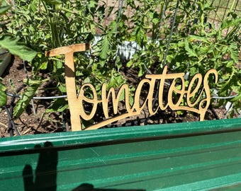 Rustic Wood Garden Sign CUSTOMIZABLE