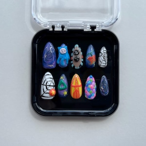 Handmade Coraline Inspired Press On Nails