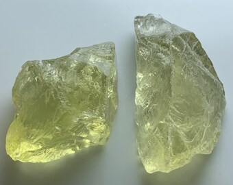 Raw Lemon Quartz Crystals: Natural Gemstone Lot, Jewelry Making, 42 Carats
