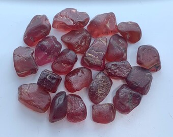 Raw Umbalite Garnet Stones: 42 Carats,  Natural Pink Gemstones, Jewelry