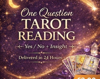 One Question Tarot Reading, Yes or No with Insight | Mini Tarot PDF