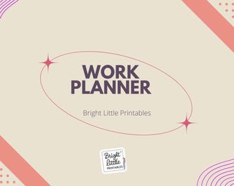 Work-from-Home Planner | Printable Daily Organizer