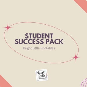 Student Success Study Pack | Ultimate Academic Planner & Study Tools Bundle