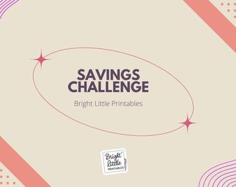 Savings Challenge Template | Fun Printable Saving Goals