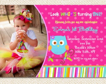 owl birthday party etsy