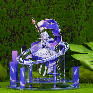 Honkai: Star Rail Robin Rotating Acrylic Standee - Celestial Themed Desktop Decor for Fandom Collectors