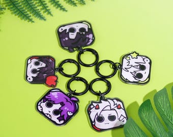 Anime Acrylic Keychain: Hand-Painted Kawaii Bag Charm