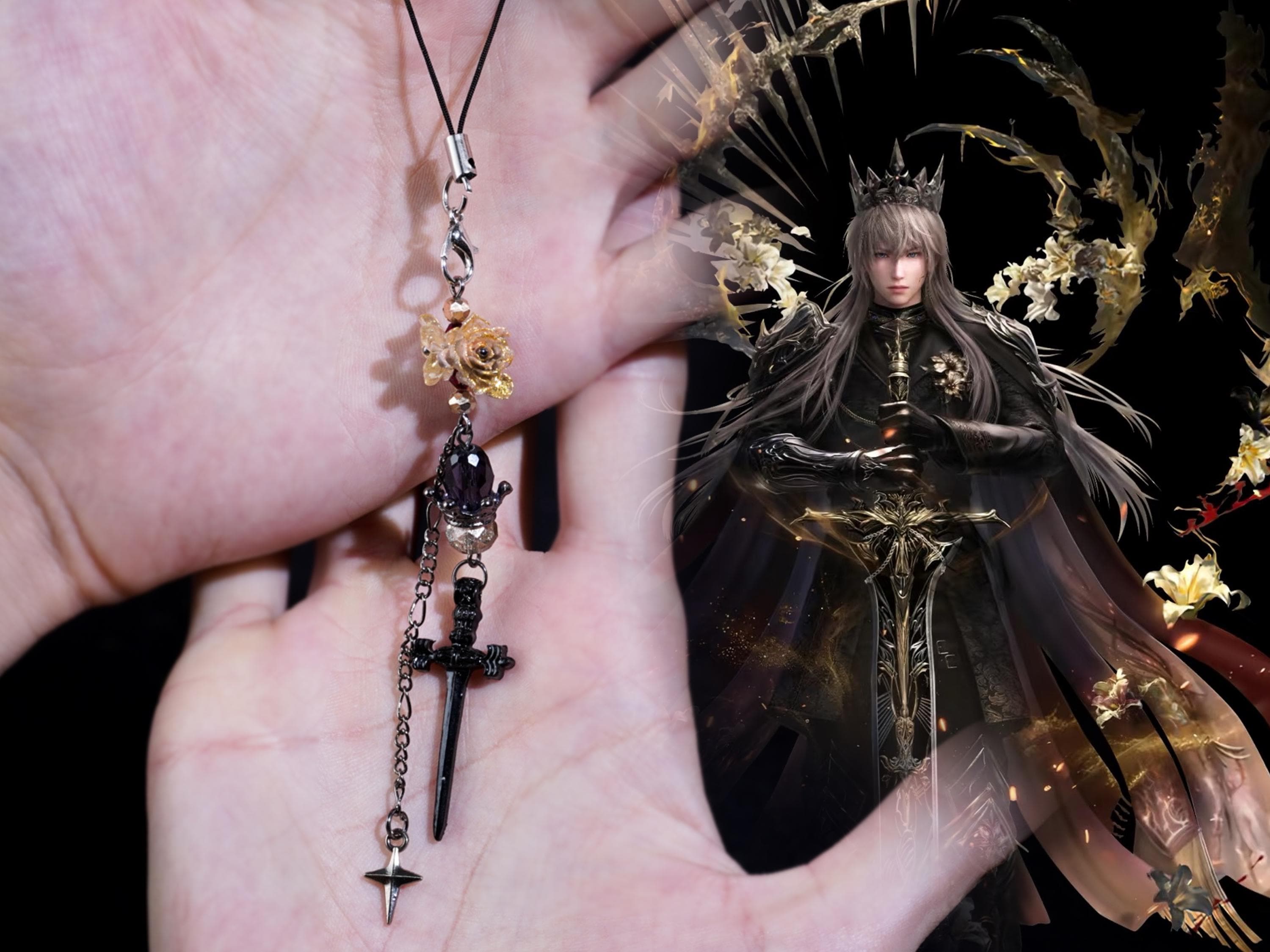 Xavier Sword Key Chain | King of Darkknight Phone Charm - Etsy