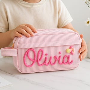 Custom Name Pencil Case For Kids,Personalized Handmade Pencil Case,Back To School Gift, Girls Pencil Pouch, Birthday Gift For Girls