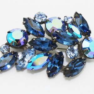 Vintage Blue Brooch Regency Signed image 1