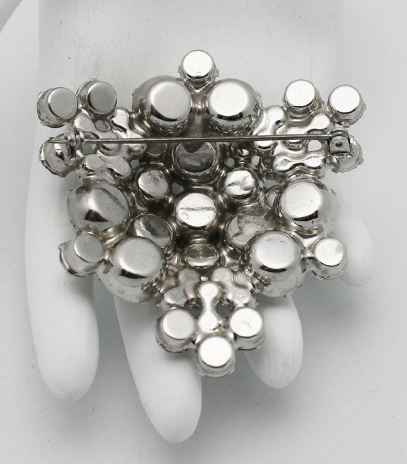 Vintage Juliana White Rhinestone Bug Brooch main image 1
