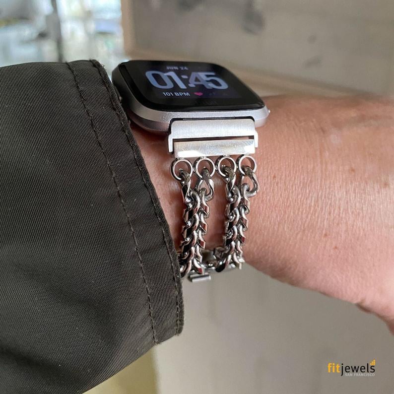 fitbit versa kettenarmband, fitbit versa chainband, fitbit versa, fitbit sense, fitbit sense band, fitbit versa 4, fitbit versa 3, fitbit versa 2, fitbit versa 1, fitbit sense 2, fibti sense band