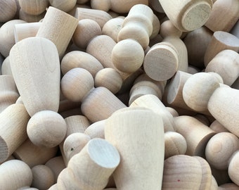 Unfinished Wooden Peg Dolls, Families or sets of 4-6, paint your own wooden dolls, blank peg dolls, DIY, paint and make them yourself