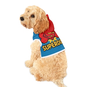 Superhero Pet Hoodie for Dogs, Cozy Dog Sweatshirt, Cute Pet Apparel, Dog Costume, Pet Gift Idea