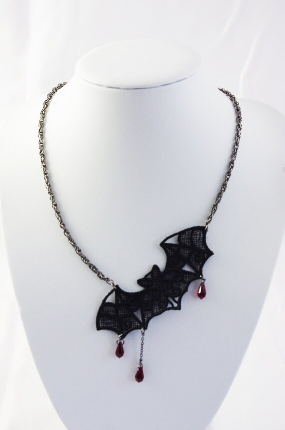 Items similar to Bat necklace on Etsy