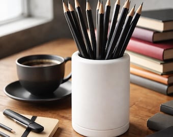 Runder Bleistifthalter - Moderner minimalistischer Schreibtisch Organizer