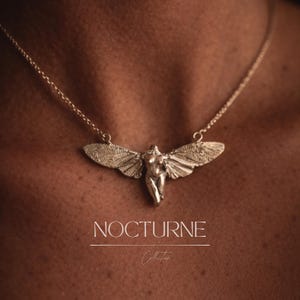 Zilveren gotische medaillonketting voor vrouwen met feeënvleugels, vintage en barokstijl, uniek cadeau-idee, zilverkleurig roestvrij staal, waterdicht, heks