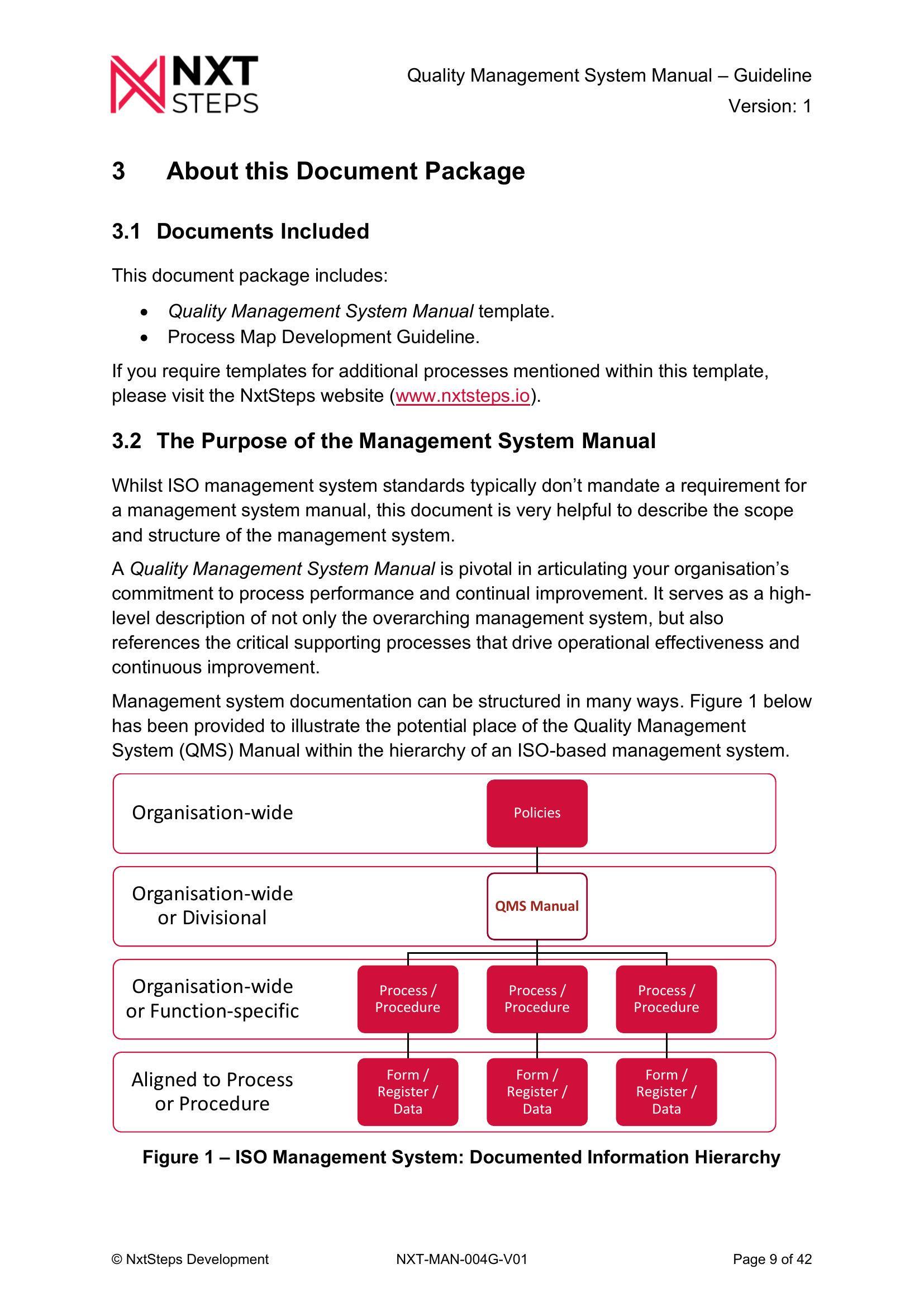 ISO 9001 Quality Management System Manual Template and Guideline ...