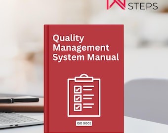 ISO 9001 Quality Management System Manual Template and Guideline – Editable Word Document | QMS Manual for Certification & Audits