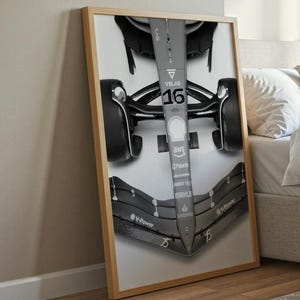 Ferrari F1 Front View Poster – Modern Motorsport Wall Art – Formula 1 Car Photography Print – Racing Decor for Speed Lovers